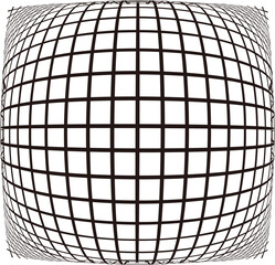 盛り上がる網目模様のイラスト素材