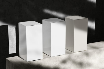 Box Mockup With Natural Lighting