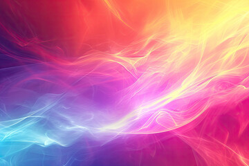Smooth Blend Rainbow Glow Abstract Background