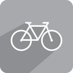 Bike Camp icon in trendy flat style isolated in background