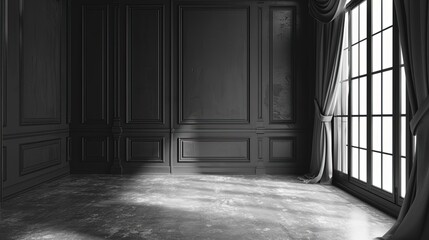 Monochrome Empty Elegant Room