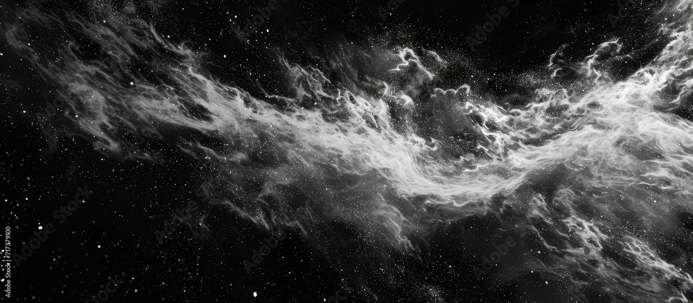 Poster computer generated 3d rendering of inverted black and white abstract texture for overlay or screen e