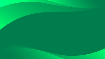 Emerald Waves Abstract Background, A vibrant and smooth abstract background featuring elegant waves of various shades of green, creating a calming and aesthetic visual experience.