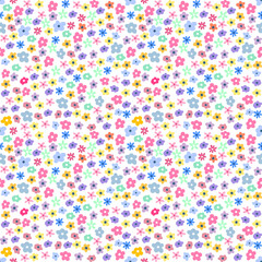 Fototapeta premium Seamless pattern with hand drawn flower. Background for textile, wrapping paper, fashion, illustration.