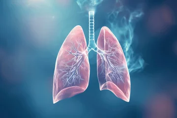 Fotobehang Genetic Factors: Some individuals may have a genetic predisposition to lung diseases © Sriampron