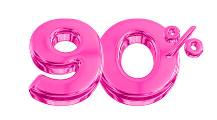 90% Promotion Sale off in pink 3d 