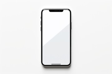 Smartphone iPhone for mockup, Handy, Cellphone Mockup, , Transparent white background, generative Ai