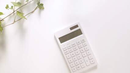 白い電卓
