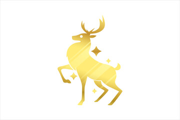 Deer Laser Metallic Sticker Design