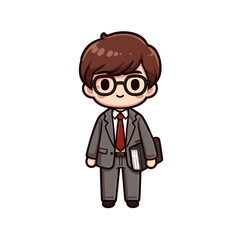 businessman cartoon character vector