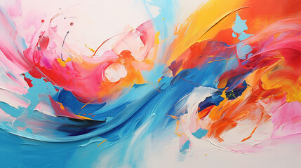 colorful abstract expressionist painting