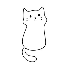 cat line art cat line drawing