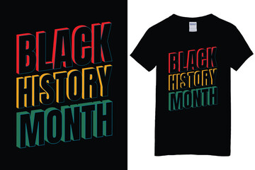 Obraz premium Vector black history month t-shirt design
