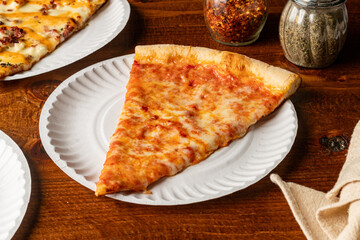 Slice of plain pizza