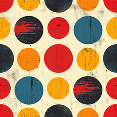 Stripped circles abstract repeat pattern retro vintage minimal geometric
