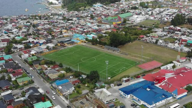 Aerial Elegance: Calbuco's Enchanting Cityscape