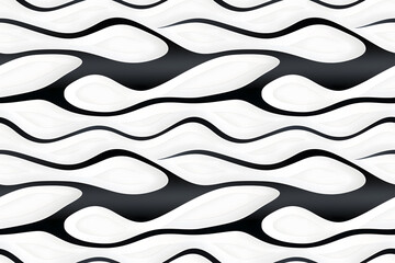 Dynamic Contrast: Sleek Black and White Curved Lines for Bold Visuals.