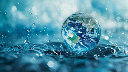 World water day. Relationship between water, ecosystems and human well being. The impact of climate change on water resources and innovative approaches towards sustainable water management