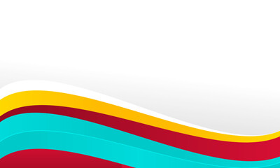 wave abstract art background template design