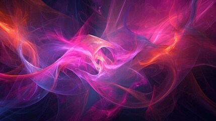abstract 3d vibrant wavy ribbon background