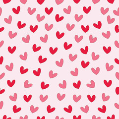 heart valentine textile seamless pattern vector  illustration for decoration invitation greeting birthday party celebration wedding card poster banner textiles wallpaper background