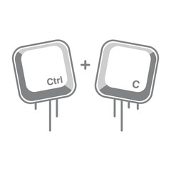 CTRL C BUTTON KEYS KEYBOARD
