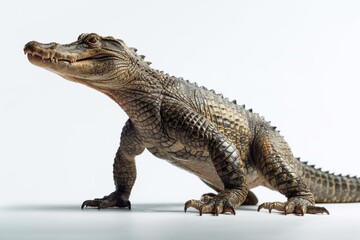 Obraz premium Crocodile isolated on a white background. Studio shot. 3d render