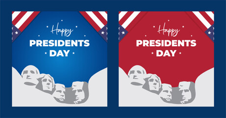 President’s Day. Vector banner design template for Presidents Day, Banner, Poster, Greeting Card. Vector Illustration.