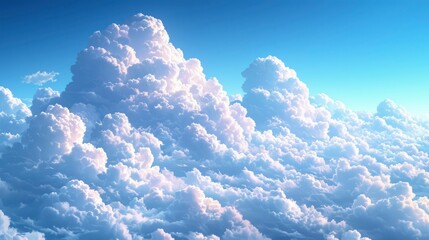 Blue Sky Background Beautiful White Clouds, Background Banner HD