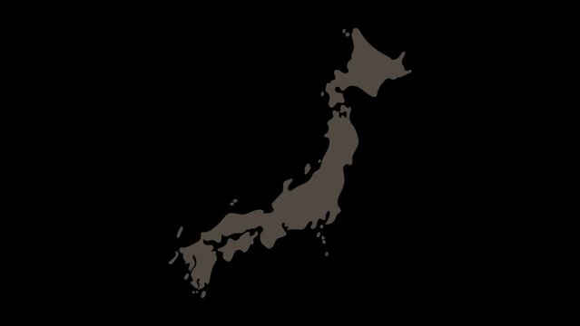 Tokyo Japan earthquake area marker on transparent background