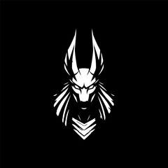 Anubis logo design vector illustration