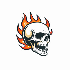 Skull in Flame