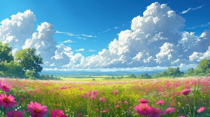 Changing Sky Summer, Background Banner HD