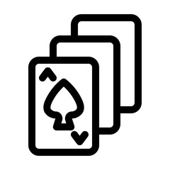 spade poker cards Icon