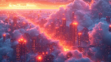 Cloude Computing Network, Background Banner HD