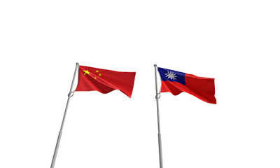top view taiwan china taiwanese chinese country national international flag white background dicut money bank trade war import export dollar fuel travel crisis global energy power investment financial