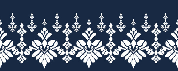 Ikat Seamless Pattern tribal art Embroidery, Ikat stripe Digital textile Asian Design for Prints Fabric saree Mughal Swaths texture Kurti Kurtis Kurtas, Motif Batik