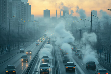 Nitrogen Dioxide (NO2): Emitted from vehicle exhaust, industrial processes