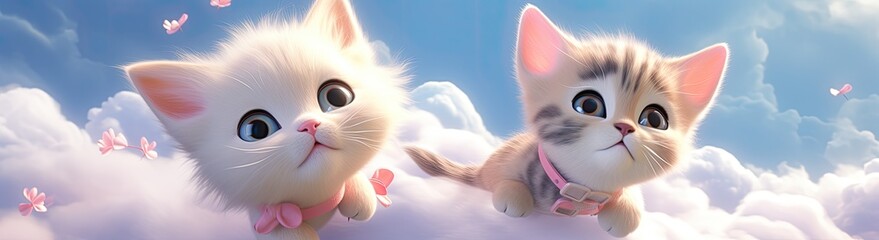 Cute kittens are irresistibly adorable, bringing joy with their funny and endearing antics.