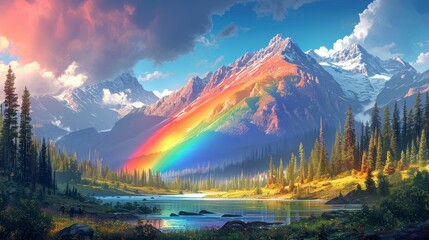 Montana Rainbow, Background Banner HD