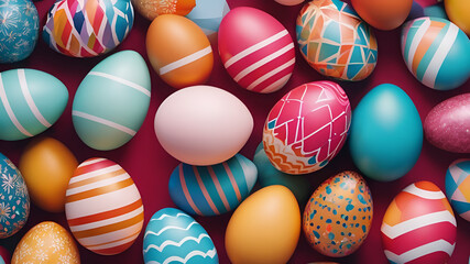 Fototapeta na wymiar easter, egg, holiday, eggs, spring, decoration, celebration, color, colorful, pattern, symbol, colored, 