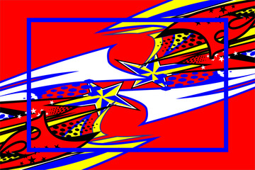 vector abstract racing background design with a unique striped pattern and a combination of bright colors, looks beautiful