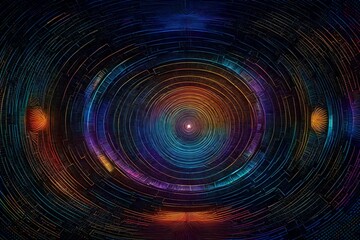 Obraz premium fractal burst background
