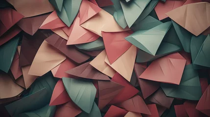 Behangcirkel アースカラーの紙のようなテクスチャの抽象的デザインの背景 © AYANO