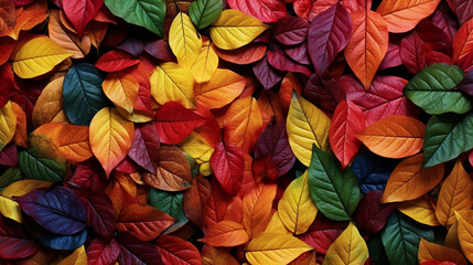 Fototapeta na wymiar autumn leaves background high definition(hd) photographic creative image