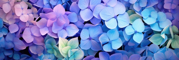 colorful hydrangea background