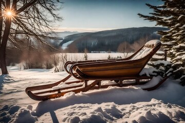 winter landscape in the mountains