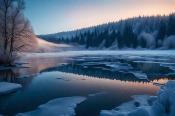 sunrise in the mountains