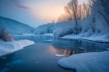 sunrise in the mountains