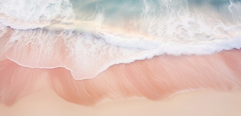 Fototapeta premium A beautiful beach with white sand and bright blue skies